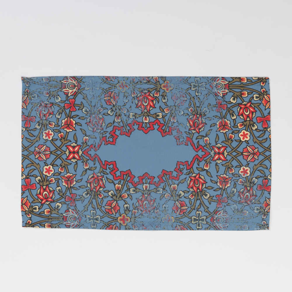 Set de 4 sets de table bleus en tissu Sous l'assiette – Modèle Sama
