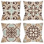 Housse de coussin en velours persan Set – Design Ayda (Set de 4)