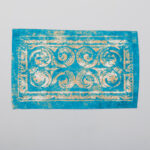 Sets de table turquoise en tissu Sous l’assiette – Modèle Firoozeh