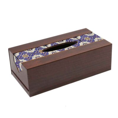 Couvercle de boîte à mou tissues en bois rustique – Faraz