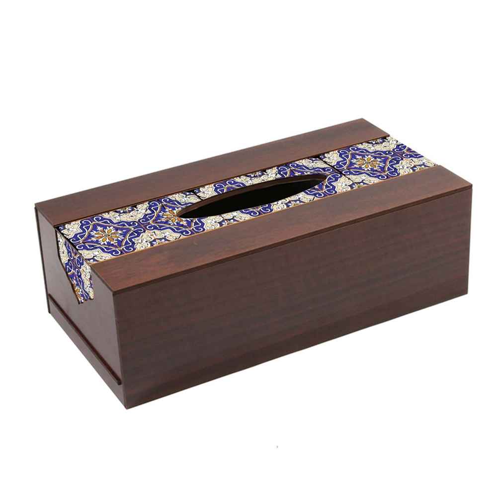 Couvercle de boîte à mou tissues en bois rustique – Faraz