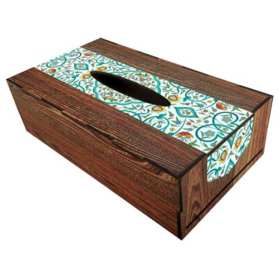 Couvercle de boîte à mou tissues en bois rustique – Jooya