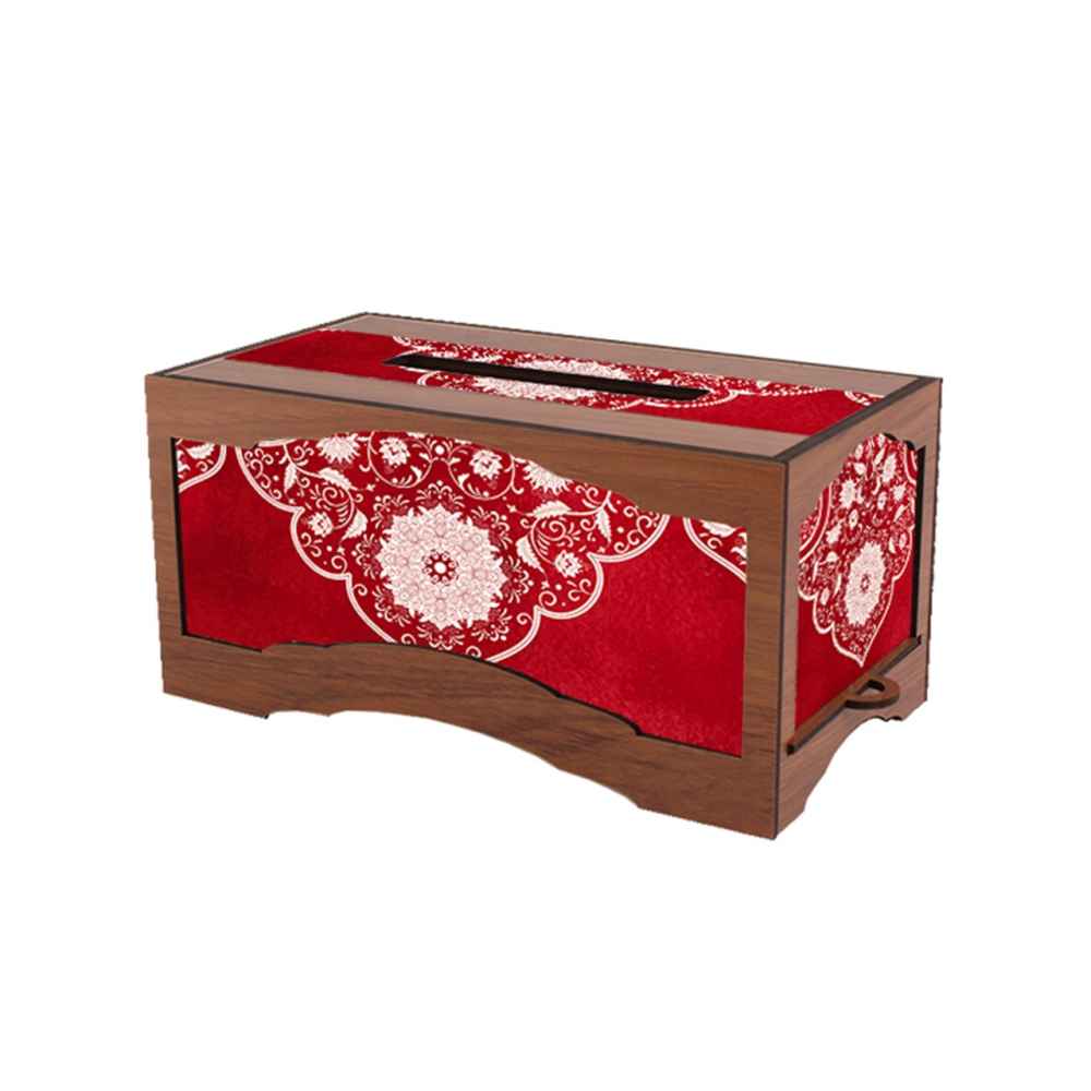 Couvercle de boîte à mouchoirs en bois rustique – Sorkh