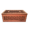 Couvercle de boîte à mouchoirs en bois rustique – Design traditionnel