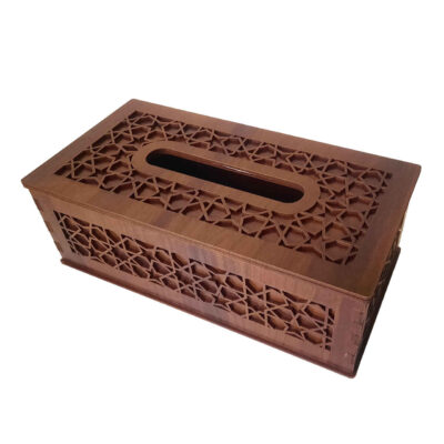 Couvercle de boîte à mouchoirs en bois rustique – Design traditionnel