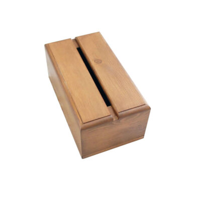 Couvercle de boîte à mouchoirs en bois rustique – Yara