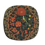Ensemble de Dessous de Verre avec Motif Artistique d’Inspiration Persane Gol