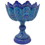 Coupe Décorative en Cuivre Peinte à la Main avec de l’Émail Minakari Persan Gohar