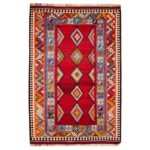 Tapis Kilim en laine persane tissé à la main en Fars Traditionnel Nazli