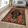 Tapis persan authentique en soie noué à la main à Khorasan Lachak Toranj