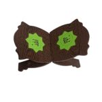 Support Rehal en bois pliable pour le Coran avec motif Allah