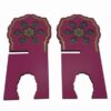 Support Rehal en bois pliable pour le Coran avec motif géométrique islamique