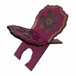 Support Rehal en bois pliable pour le Coran avec motif géométrique islamique