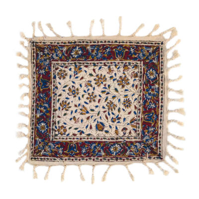 Nappe iranienne : Tapisserie traditionnelle de Kalamkari d’Isfahan