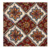 Nappe iranienne : Tapisserie traditionnelle de Kalamkari d'Isfahan Kheshti
