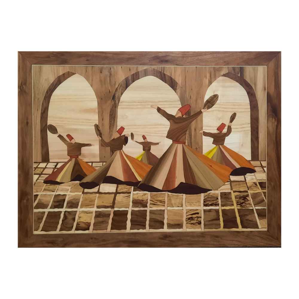 Art en Marqueterie de Bois - Danse Sama