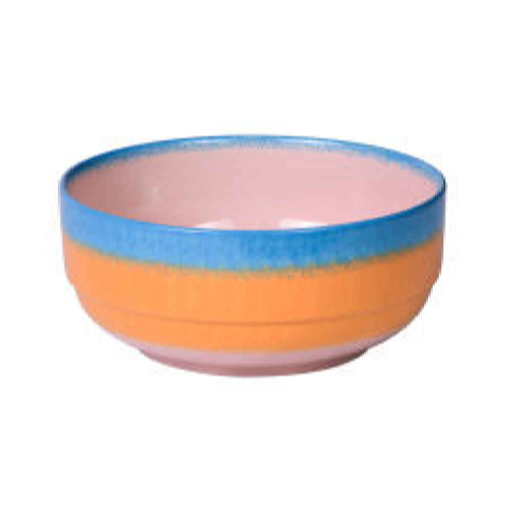 Bol décoratif en céramique fait main modèle Colorful