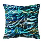 Housse de coussin en velours persan – Design Tuquios imprimé (Set de 2)