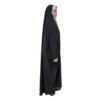 Tchador noir islamique arabe Hijab avec manches pour femmes et prière - Sahar