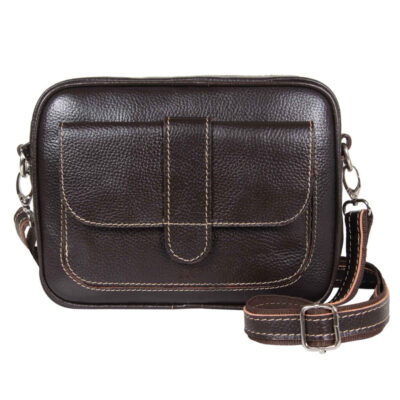 Sac Bandoulière en Cuir Luxueux Fait Main – Édition Khazan