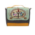 Sac Bandoulière en Cuir Persan – Laleh, Élégance Artisanale