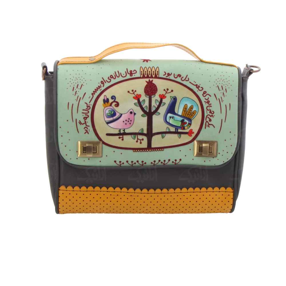 Sac Bandoulière en Cuir Persan – Laleh, Élégance Artisanale
