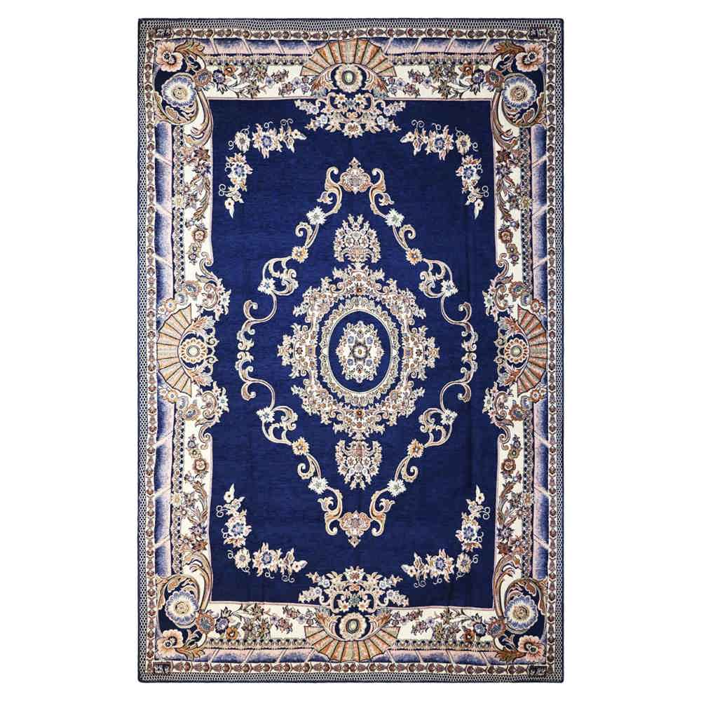 Grand tapis de sol intérieur de style bohème persan Goharan