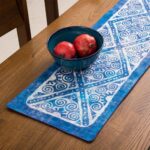 Couverture en velours Élegance Persane Bleue Parto