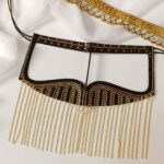 Burqa Omanienne Fait à la Main – Burqa du Golfe Modèle Sana en Strass