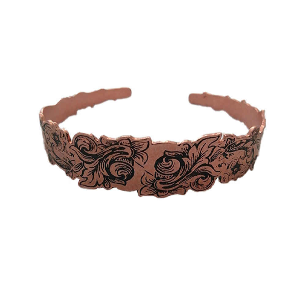 Bracelet artistique en cuivre – Style Affirmation Floral