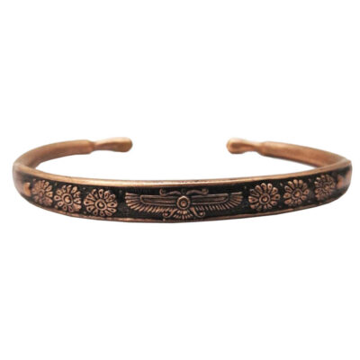 Bracelet en cuivre persan Affirmation – Farvahar