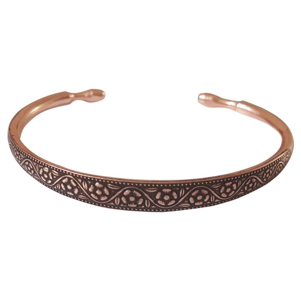 Bracelet en cuivre persan - Floral