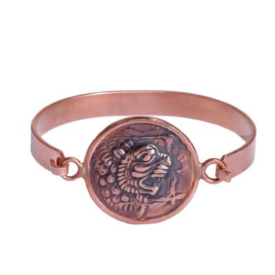 Bracelet en cuivre – Design du symbole du lion Mordad