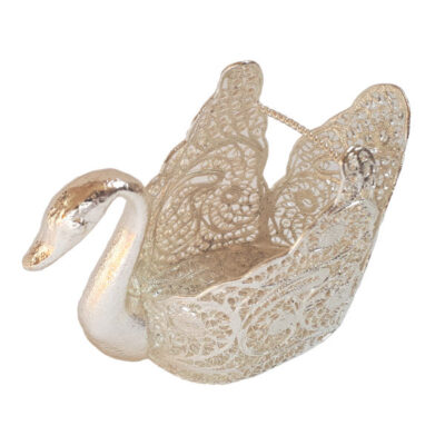 Porte-cuillère en argent filigrane persan modèle Jeyran