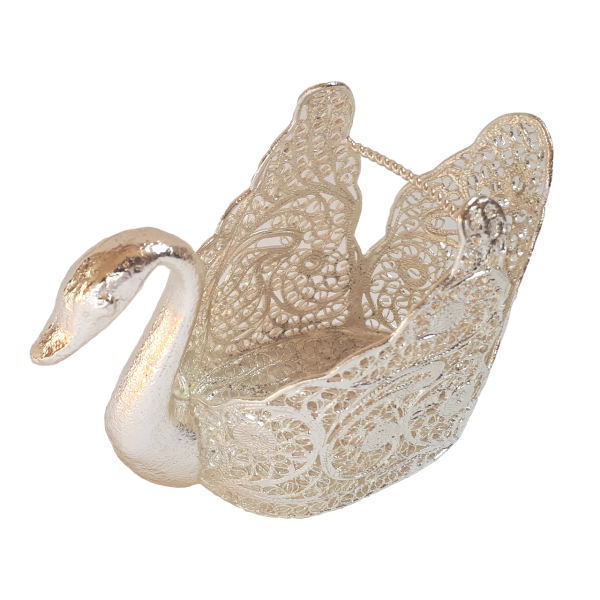 Porte-cuillère en argent filigrane persan modèle Jeyran