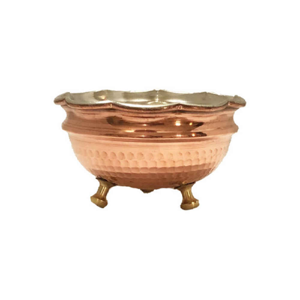 Bol de table en cuivre martelé traditionnellement - Artin
