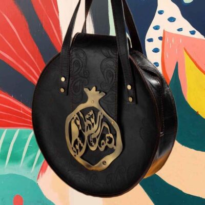 Sac Bandoulière en Cuir Luxueux Fait Main – Design Persan Anar
