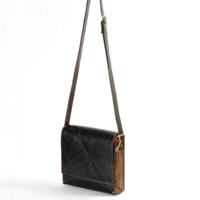 Sac bandoulière en cuir véritable fait main – Édition Dagh