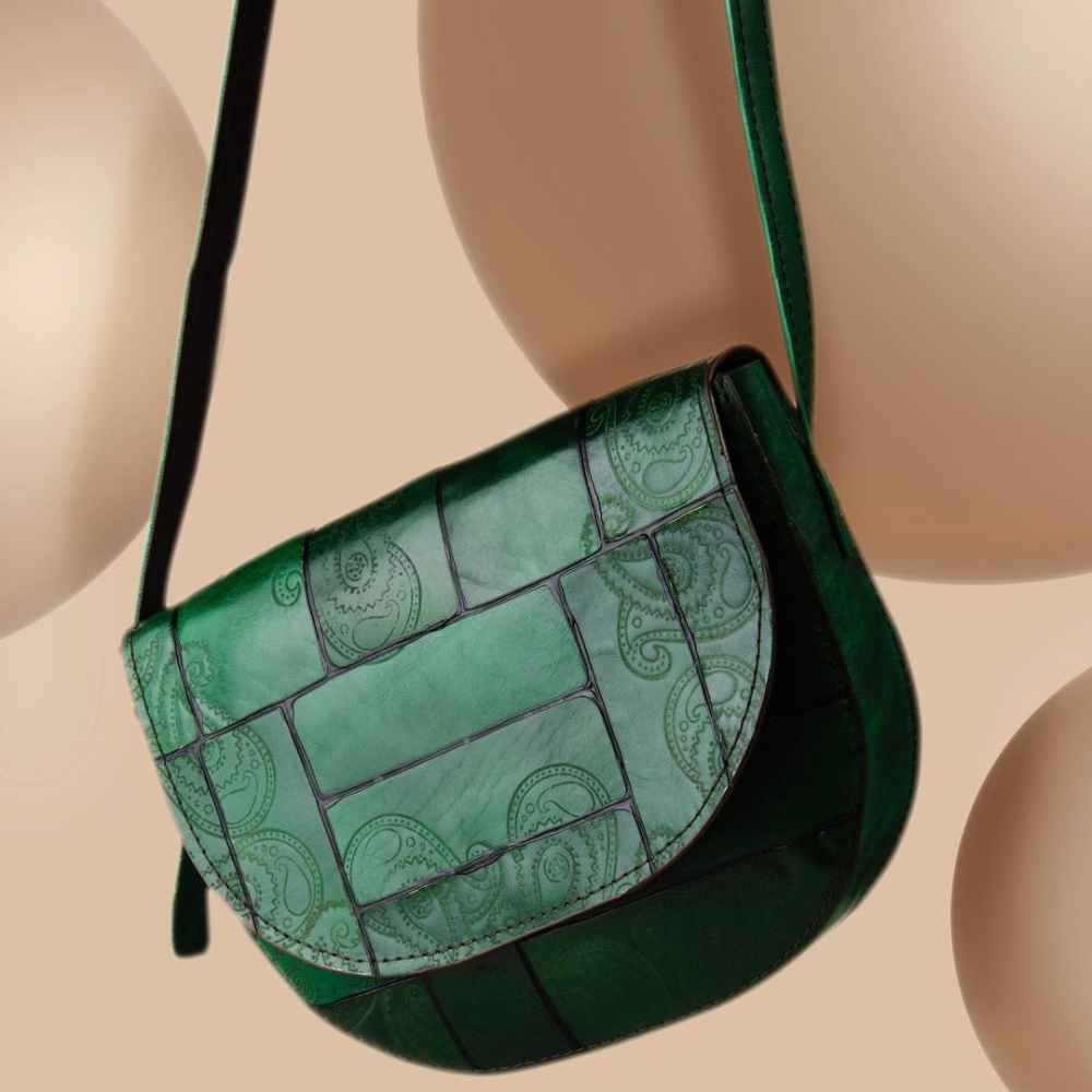 Sac Bandoulière en Cuir Luxueux Fait Main - Édition Kheshti
