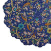 Assiette Décorative en Cuivre Peinte à la Main avec de l'Émail Minakari Persan Floral d'Alvand