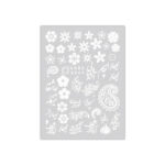 Autocollants pour Ongles Paisley – Blanc avec Thème Nowruz