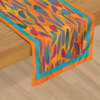 Couverture en velours Élegance Persane Orange Atoosa