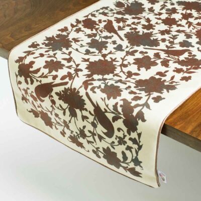 Couverture en velours Élegance Persane Crème Tiara