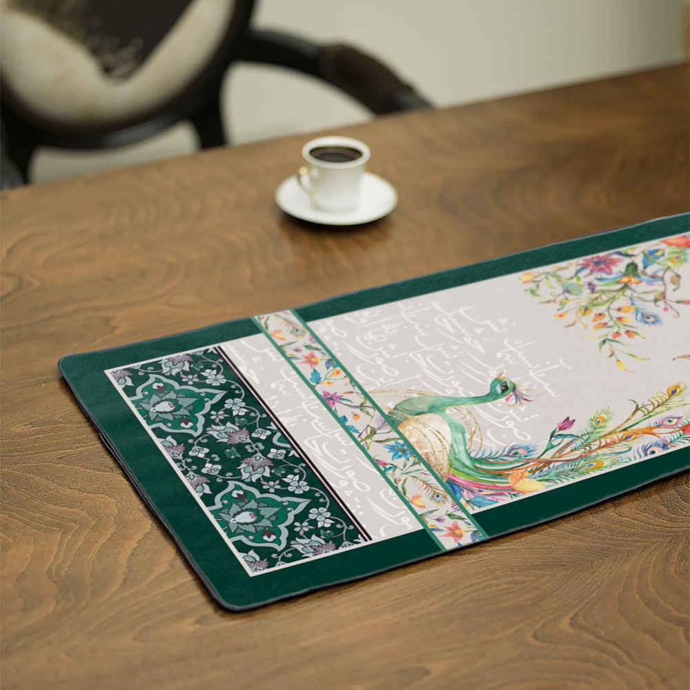 Couverture en velours Élegance Persane Verte Tavoos