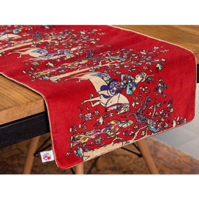 Couverture en velours Élegance Persane Rouge Rakhsh