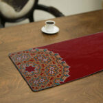 Couverture en velours Élegance Persane Rouge Shams II