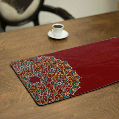 Couverture en velours Élegance Persane Rouge Shams II