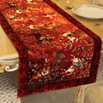 Couverture en velours Élegance Persane Rouge Shekargah II