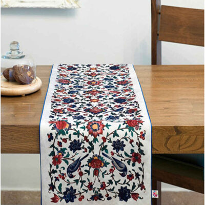 Couverture en velours Élegance Persane Blanche Sana