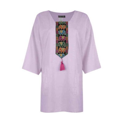 Tunique femme violette style persan Modèle Soona